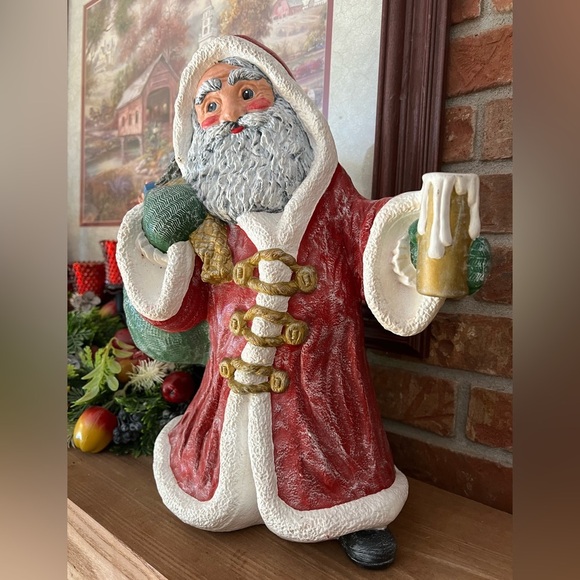❤️Rare Vintage 1986 15” Large Heavy Santa Clause Decor‼️FINAL SALE - Picture 3 of 6
